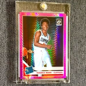 Terance Mann 2019-20 Donruss Optic Hyper Pink Prizm #165 Terance Mann